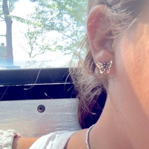 Cute pure gold school earrings if you can only ware gold